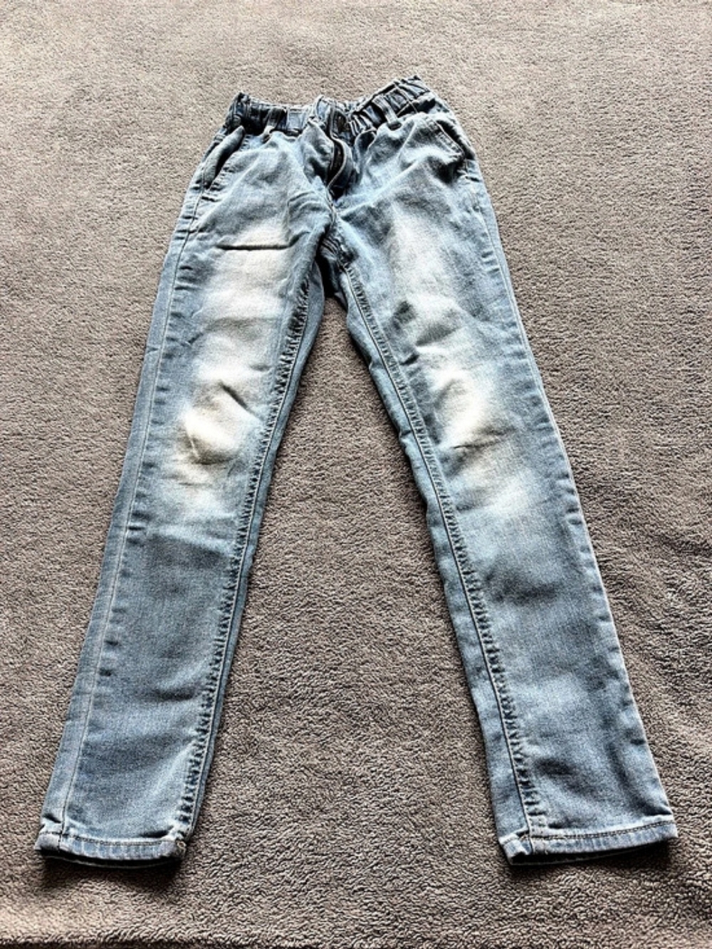 Blue Straight-Leg Jeans&Dress
